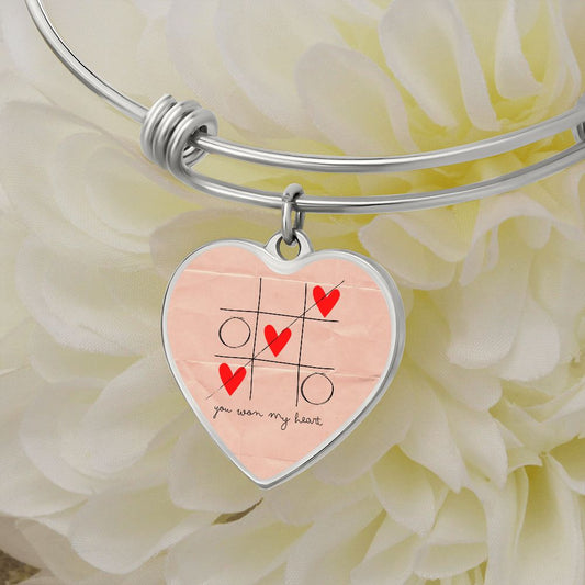 "You Won My Heart"- Heart Bangle